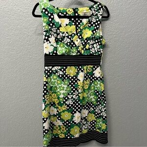 Y2K DBY Ltd Floral Dress Polka Dot Sleeveless Party Cocktail Dress Size 6